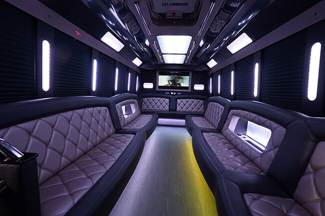 24-20 passenger Small Size Limo Buses In Reno